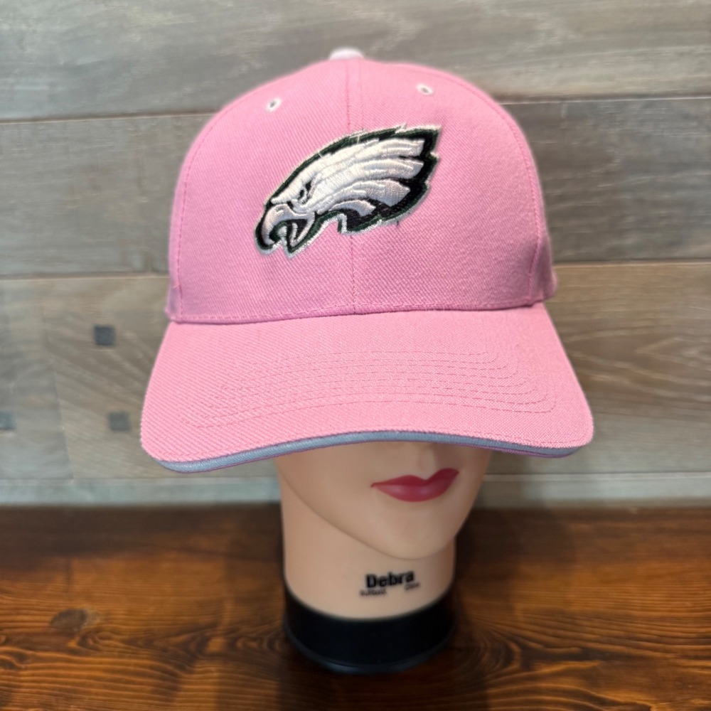 Philadelphia Eagles NFL Pink Baseball Cap Hat Embroidered Logo Adjustable OSFM